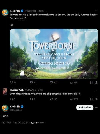 Microsoft anunciar que um jogo do Xbox n&atilde;o ser&aacute; lan&ccedil;ado para Xbox (console) durante o Acesso Antecipado