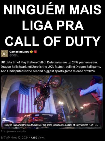 Ningu&eacute;m mais liga pra COD